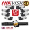 HIKVISION 7216HUHIF2S PLUS 16CAMS HIKVISION DS2CE16H1T-IT 5MPIXEL KIT 501 ετοιμο προς εγκατάσταση