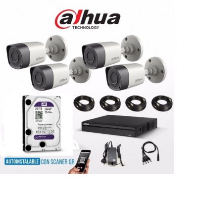 DAHUA XVR5104HS-X 4 HFW1220RMP 2MPIXEL CCTV KIT249 Oλοκληρωμένο σύστημα