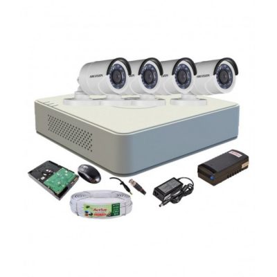 HIKVISION DS-7104HQHI-K1 2MPIXEL 4 CAMS CCTV KIT 241 ολοκληρωμένο σύστημα CCTV