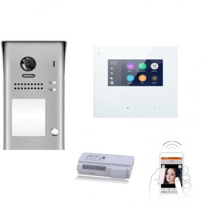 SAMBO Κιτ2 θυροτηλεόρασης 2 καλωδίων Wi-Fi SAMBO SB DT-607/S1 & SB DX439 με εφαρμογή για κινητό