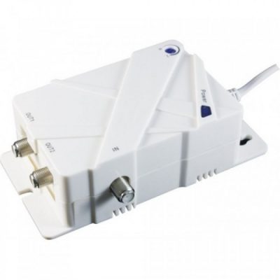 Power Plus MASTER 25 Ενισχυτής γραμμής TV ρυμιζόμενος ενίσχυση 25dB 5-862MHz με δύο εξόδους